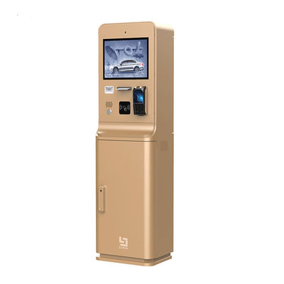 Car Parking Payment Station In-Lane Entry Parking Kiosk With 15inch Touch Screen And Intercom