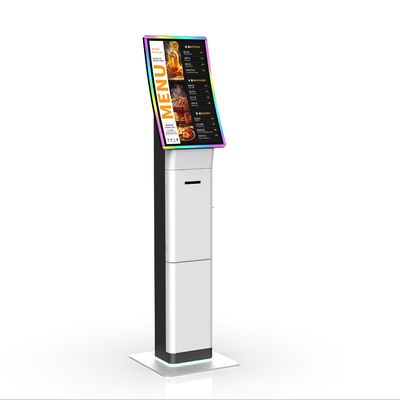 Self Ordering Kiosk With POS Terminal For Restaurant And Store, Fast Food Order Kiosk
